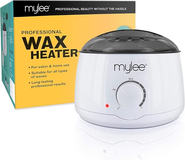 Mylee Chauffe-cire Rapide et Professionnel pour tout Type de Cire (dure, molle, paraffine) – Contrôlé Thermostatiquement – Température Ajustable Wax Heater (Prise Européenne) - 1