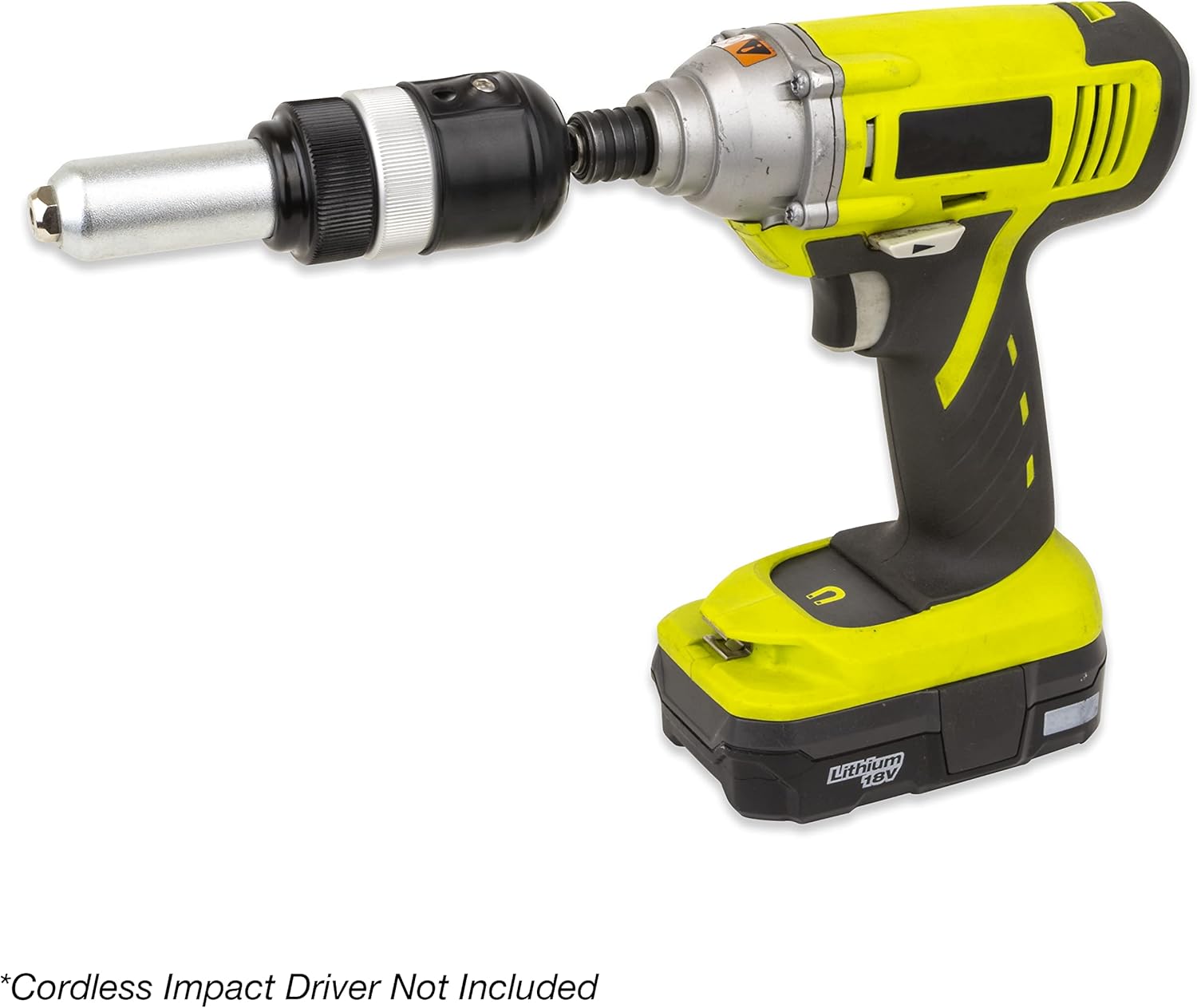 TGR 1/4” Hex Shank Blind Rivet Cordless Drill/Impact Gun Adapter Kit 3.2, 4.0, 4.8, 6.4mm (1/8", 5/32", 3/16”, 1/4”)