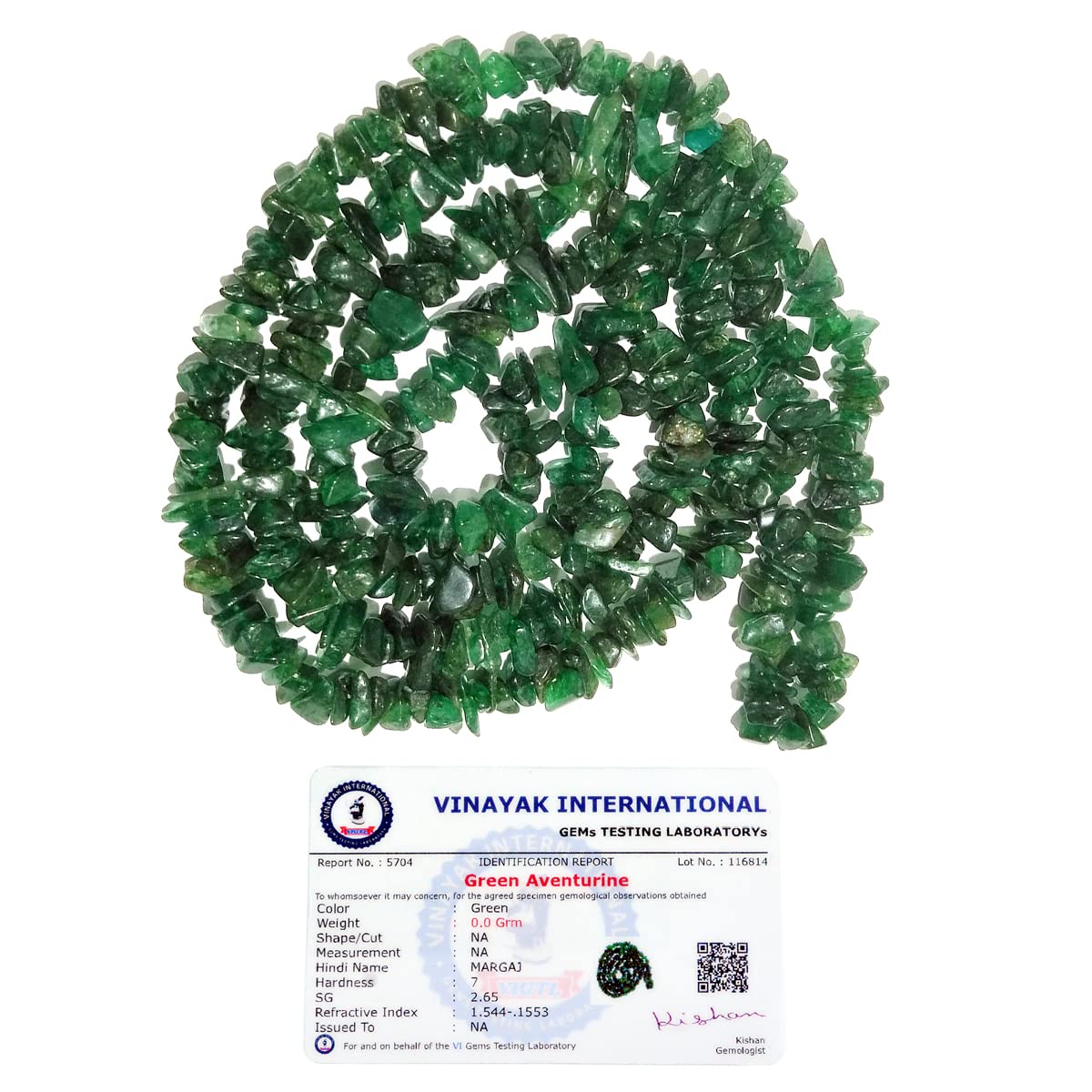 Reiki Crystal Products Certified Green Aventurine Mala/Necklace Natural Crystal Stone Reiki Healing Chip Bead Mala. Charged By Reiki Grandmaster & Vastu Expert For Unisex Adult (B09T5DCK2Y) Amazon Price History, Amazon Price Tracker