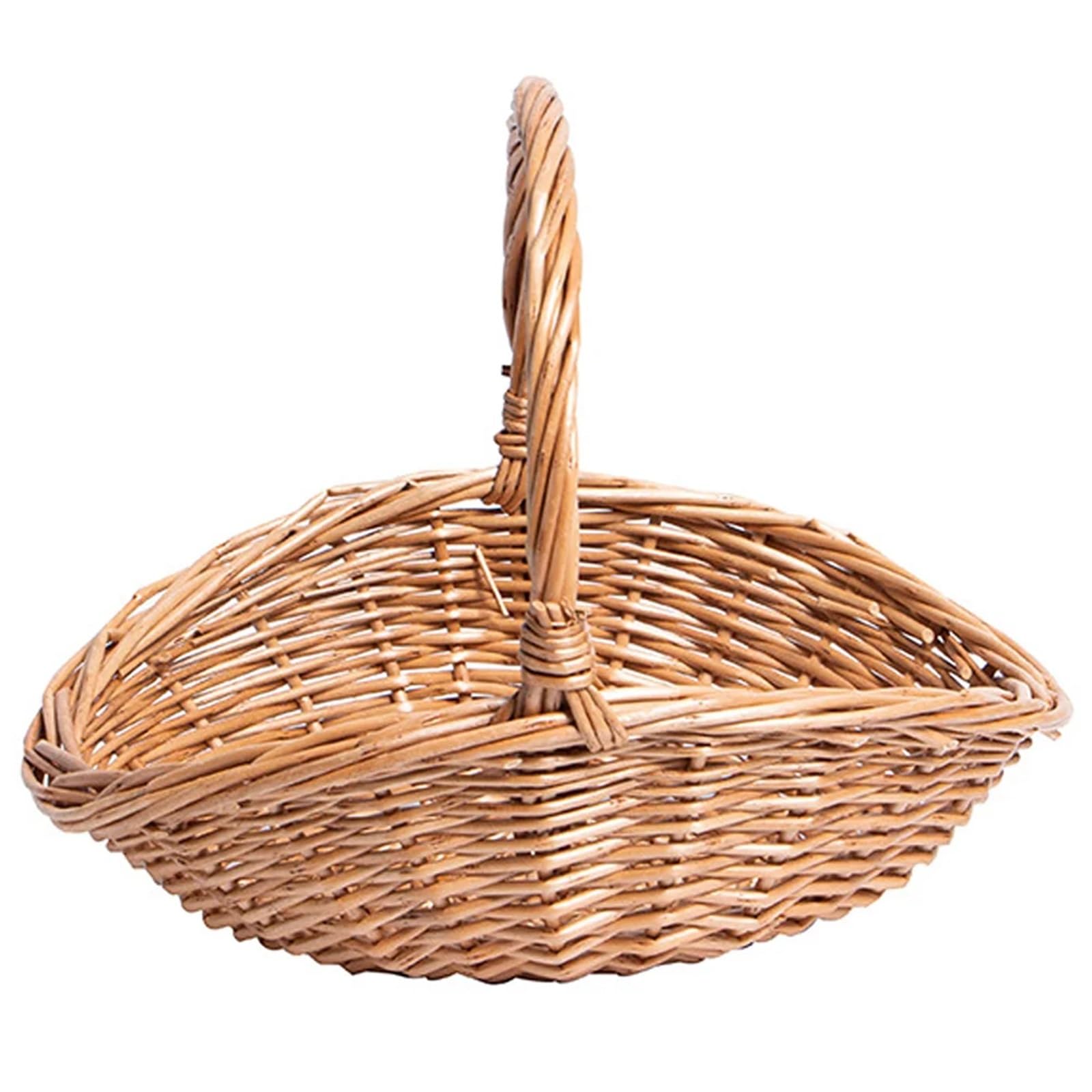 23X18X17.0Cm Wicker Easter Egg Basket Rustic Picnic Baskets Camping Accessories Outdoor Festival Storage Container