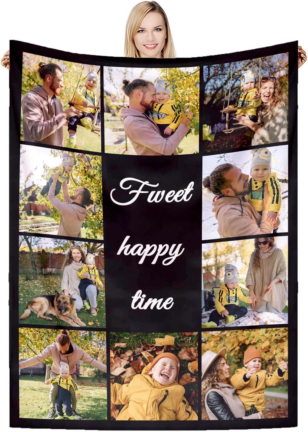 Best Mum Gifts，Personalised Blankets for Birthday，Personalised Couples Blanket，Personalised Photo Gifts for Mum Girlfriend Her Him Anniversary Christmas-J-180 * 200CM