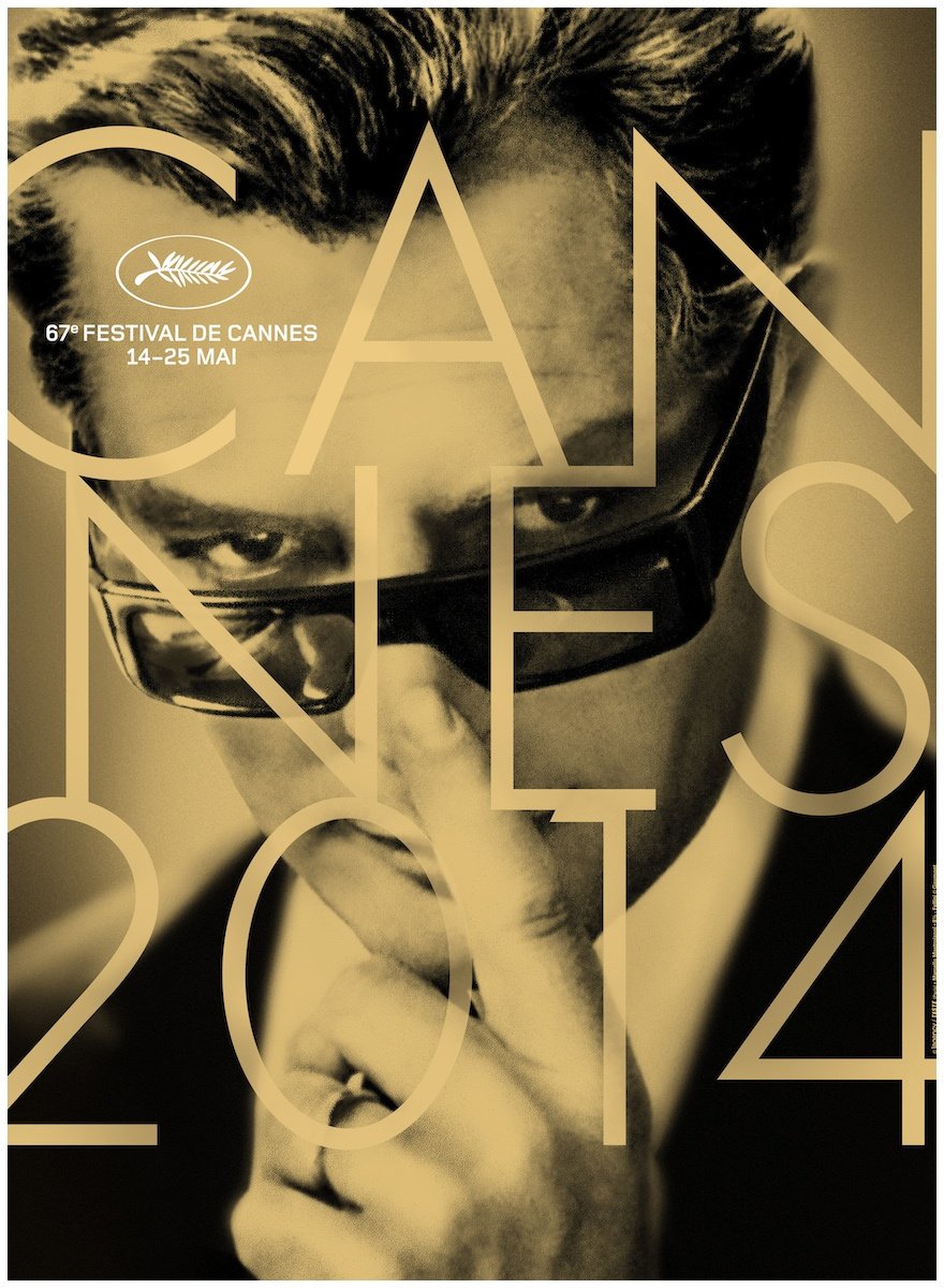 Festival DE Cannes 2014 - Poster originale "Marcello Mastroianni (160 x 120 cm)