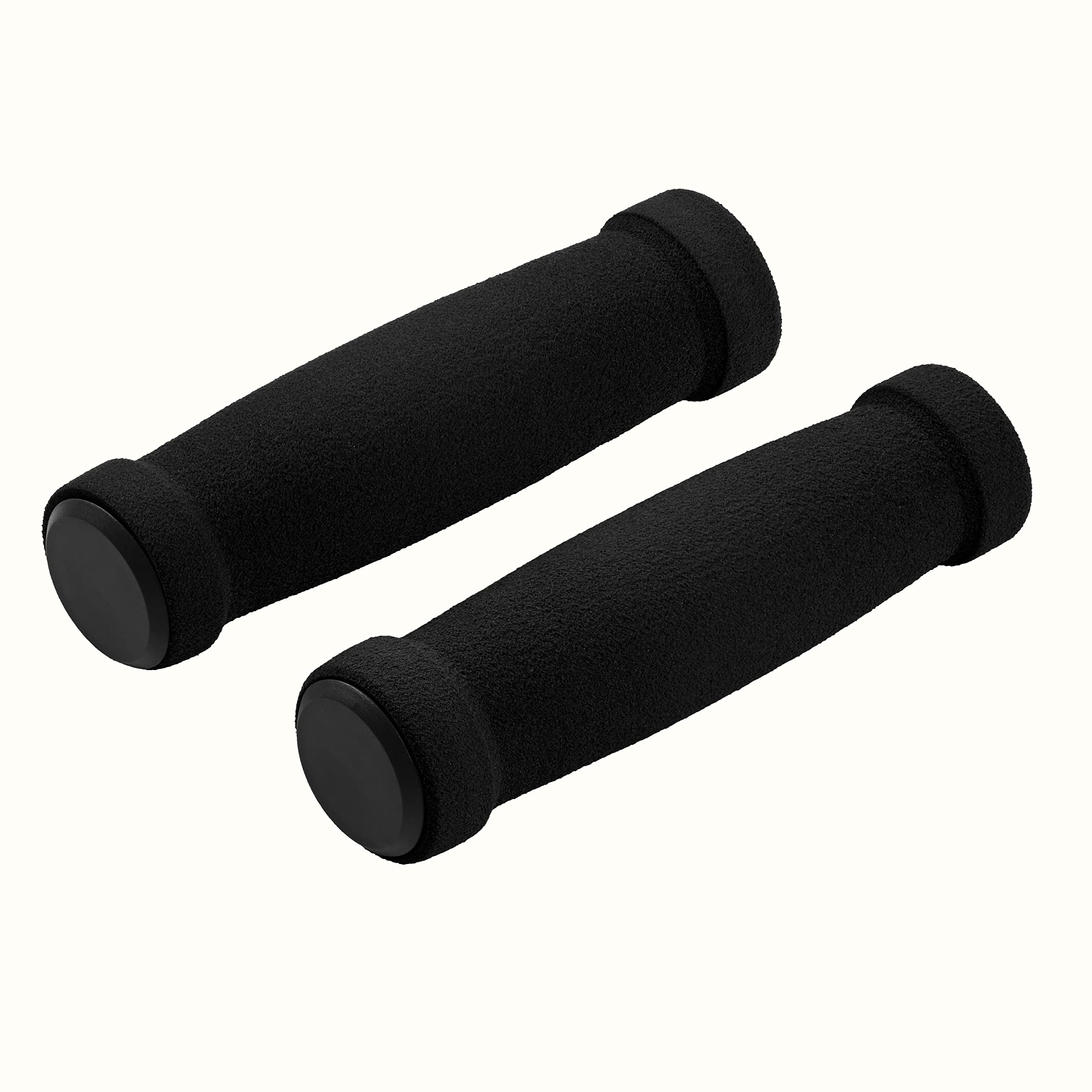 Retrospec Chatham Foam Bike Handle Grips - Comfortable Non-Slip Bicycle Handlebar Grip for Beach Cruiser- Absorbs Vibration - Black Single Speed