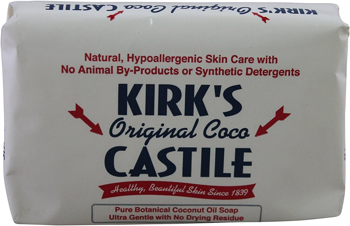 Natural Castile Bar Soap Kirk's Castile Natural Coco Bar