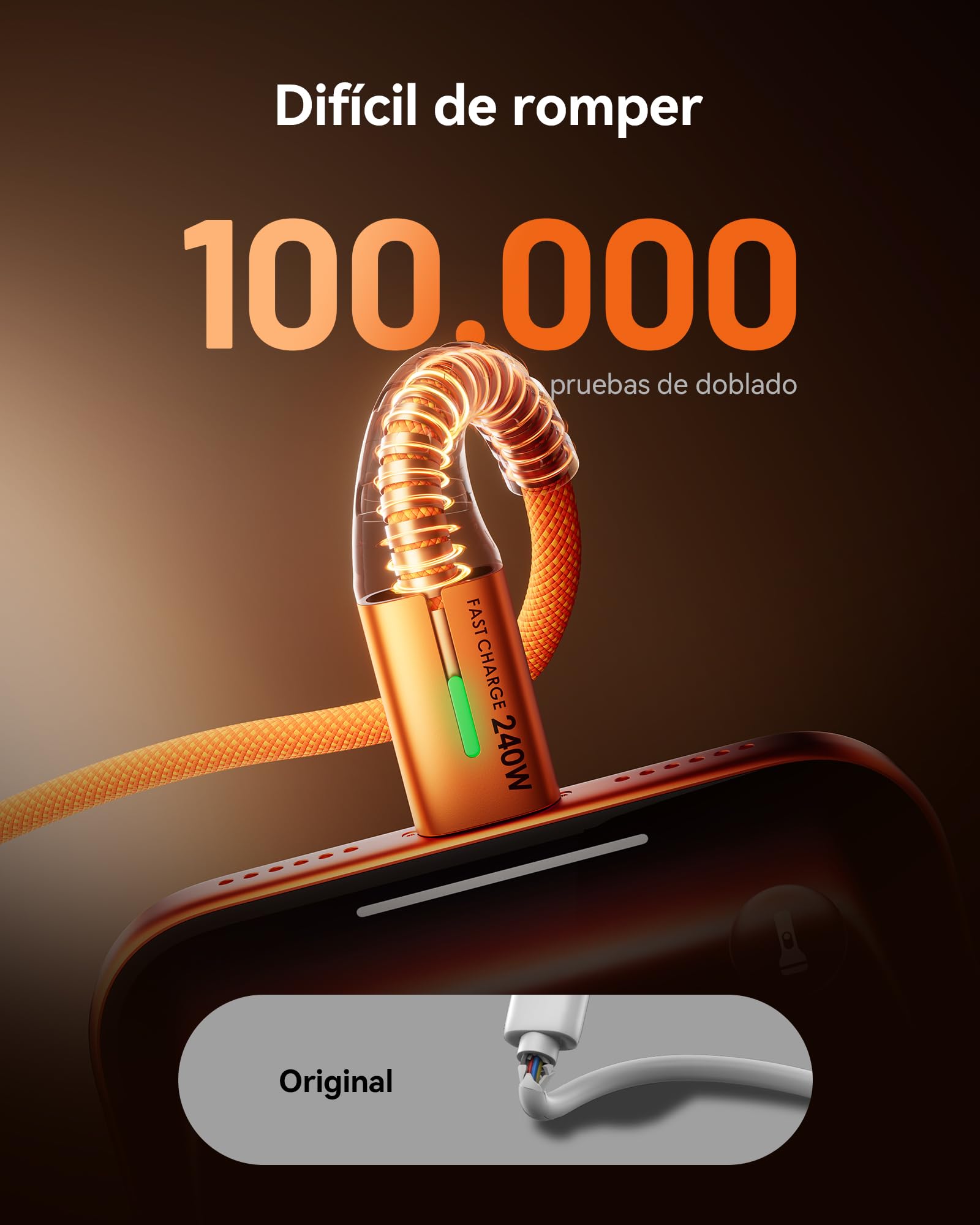 INIU Kabel do ładowania USB C na USB C, 2 m, pomarańczowy, 2-pak, kabel do ładowania PD typu C, super szybkie ładowanie do iPhone'a 17, 16, 15 Pro Max, MacBooka, iPada Air, Samsung S25, S24 Ultra
