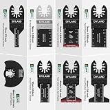 DIYLAND Lot de 31 lames de scie oscillantes universelles, accessoires pour outils oscillants pour la coupe du bois et du métal, lames d'outils multifonctions pour Makita, Milwaukee, Dremel, Ryobi et - 4