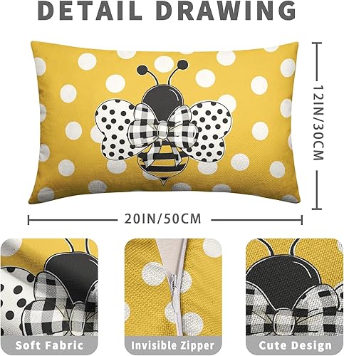 Miniatura 5 de Juego de 2 fundas de almohada abstractas bohemias de 18 x 18 pulgadas, modernas fundas de almohada decorativas de hojas geométricas tropicales