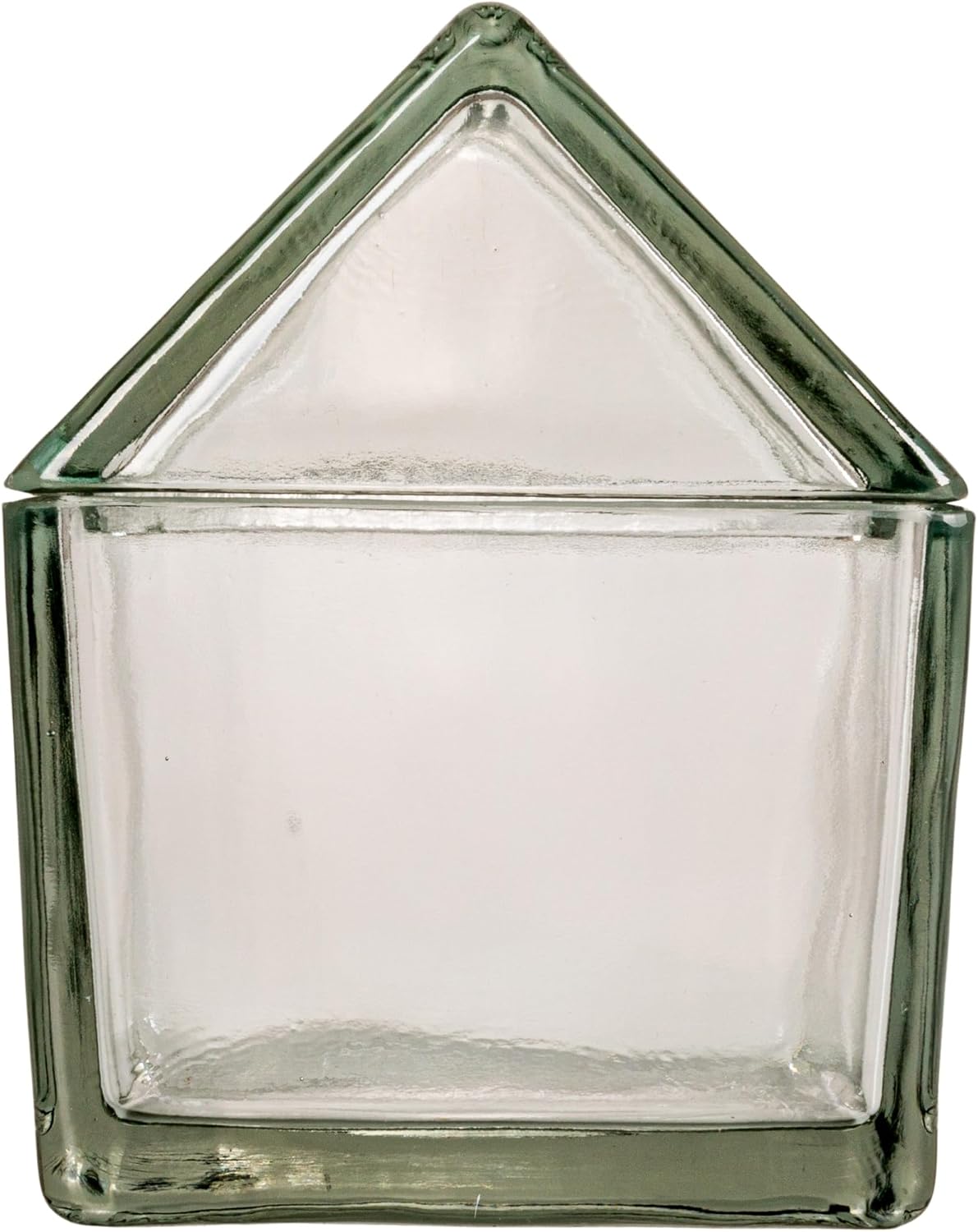 Creative Co-Op 20-Ounce Glass House Shaped Jar with Lid, Clear