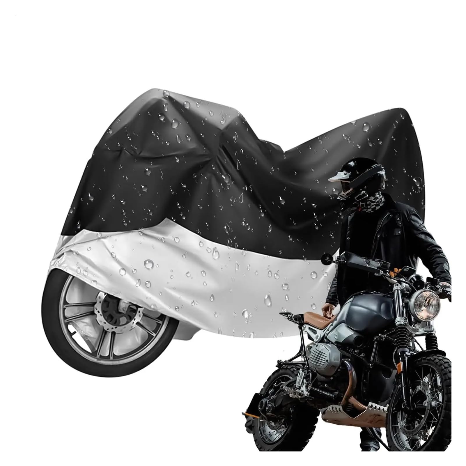Funda para Moto Scooter para Cubierta Motocicleta Impermeable Al Aire Libre A Prueba Polvo Resistente Powersports Vehículo Refugio Scooter Protector(2.45 Meters Long)