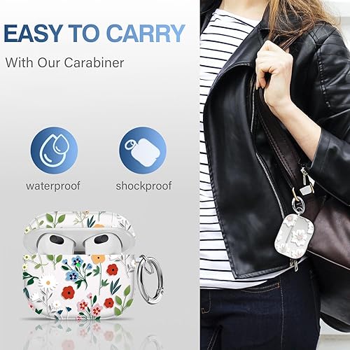 Vista 136 de Maxjoy for AirPods 2nd Generation Case, Unique Design Hard Protective Shockproof Airpods Case Cover with Keychain Compatible with Apple AirPods Sea