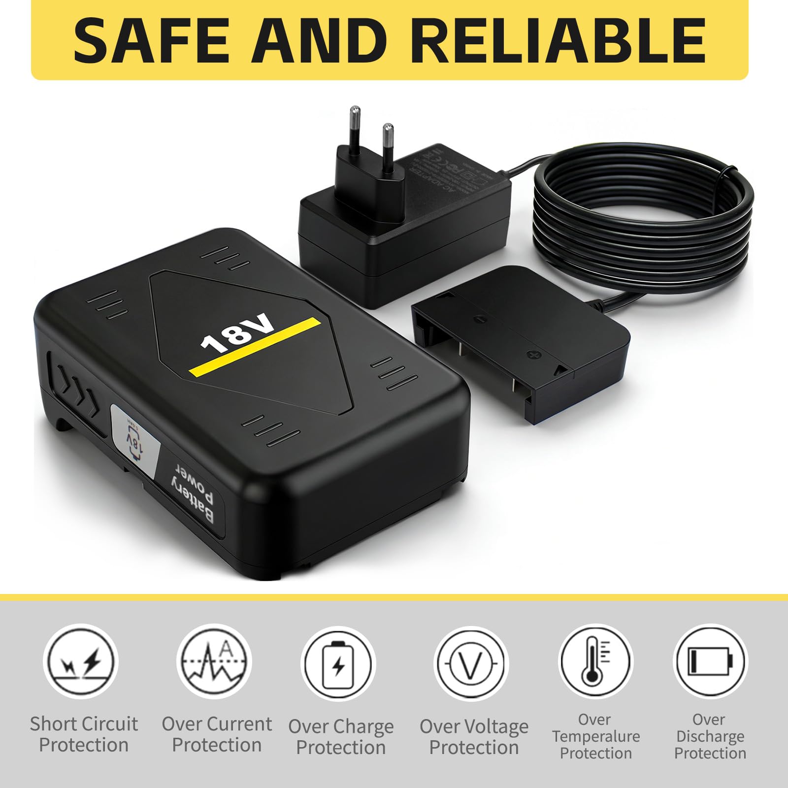 Compatibile con batterie Kärcher da 5,0 Ah e caricabatterie rapido, set di caricabatterie da 18 V per batterie agli ioni di litio da 18/50, adatto per tutti i dispositivi su una piattaforma di