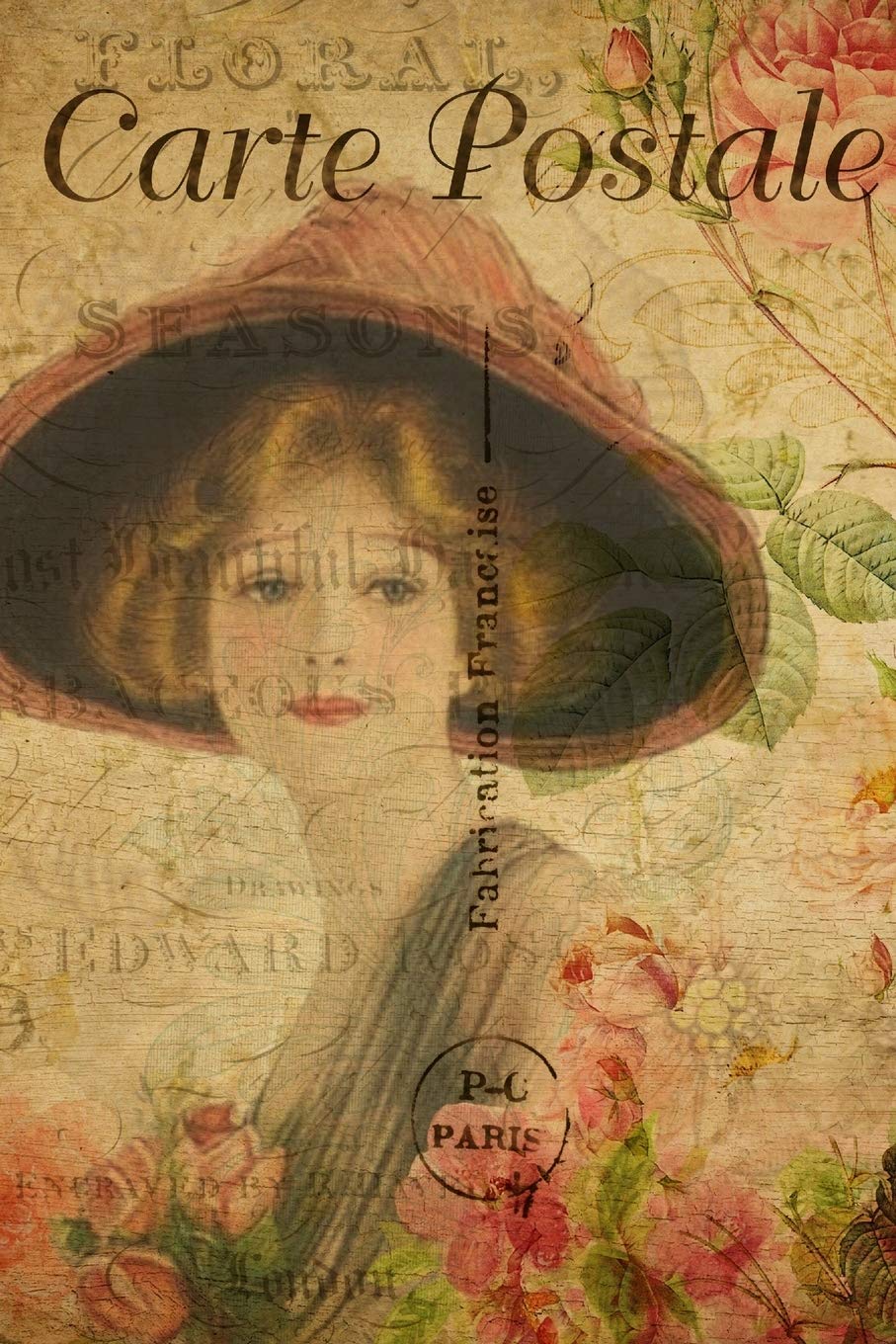 Carte Postale: Paris Vintage Postcard Journal - 120 Pages - 6"x 9" (Nice Little Book)