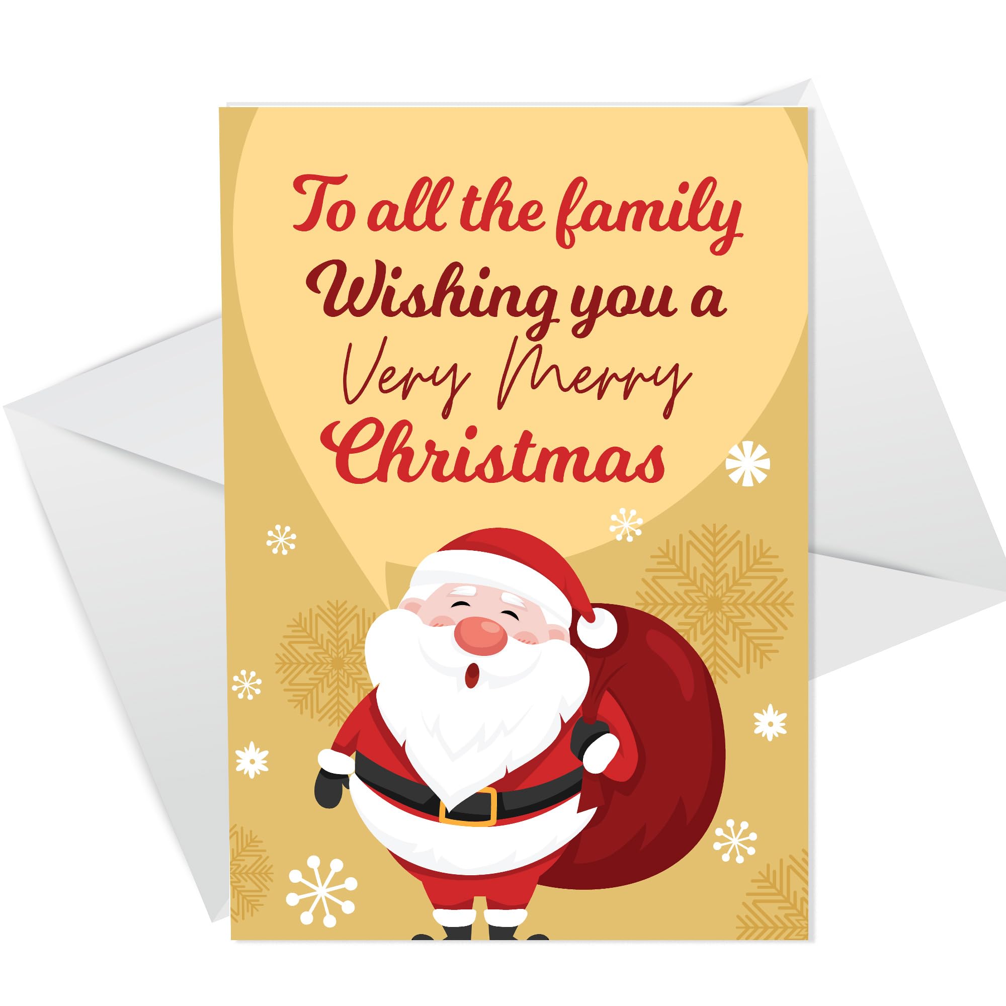 RED OCEAN Christmas Card For Family Friend Neighbours Handmade Christmas Card For Him Her Merry Christmas Cards