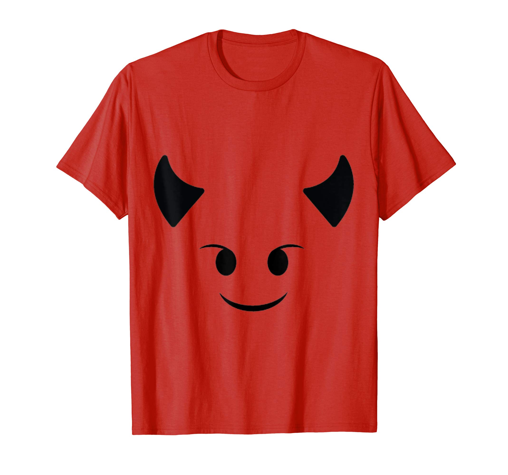 Halloween Designs By ShirtZillaDevil Emoticon Costume Devil Emoticon Shirt Red Halloween T-ShirtOEKO-TEX STANDARD 100