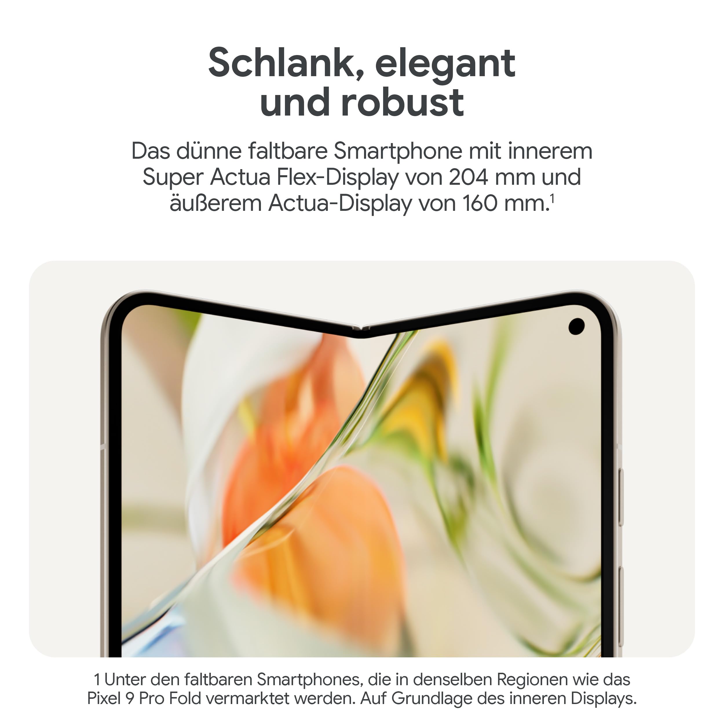 Google Pixel 9 Pro Fold - Unlocked Android Smartphone with - Advanced Triple Rear Camera System - Foldable Display - Hands-Free Video - Porcelain - 256 GB (Renewed)