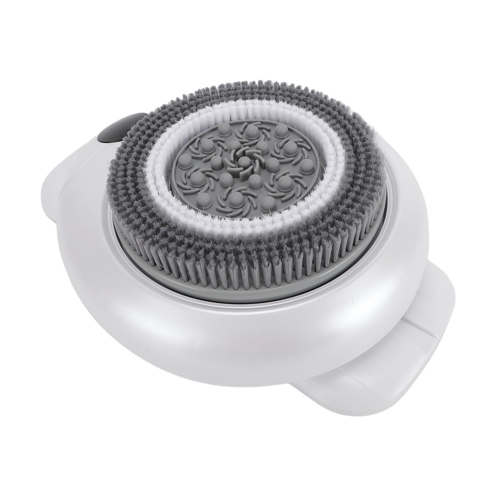SIXRUN Cepillo Eléctrico de Limpieza de Espalda para Ducha para Limpieza Profunda, Fregador de Espalda Automático Montado en la Pared para Uso Doméstico, 2000 MAh, Incluye Cepillo de Silicona de