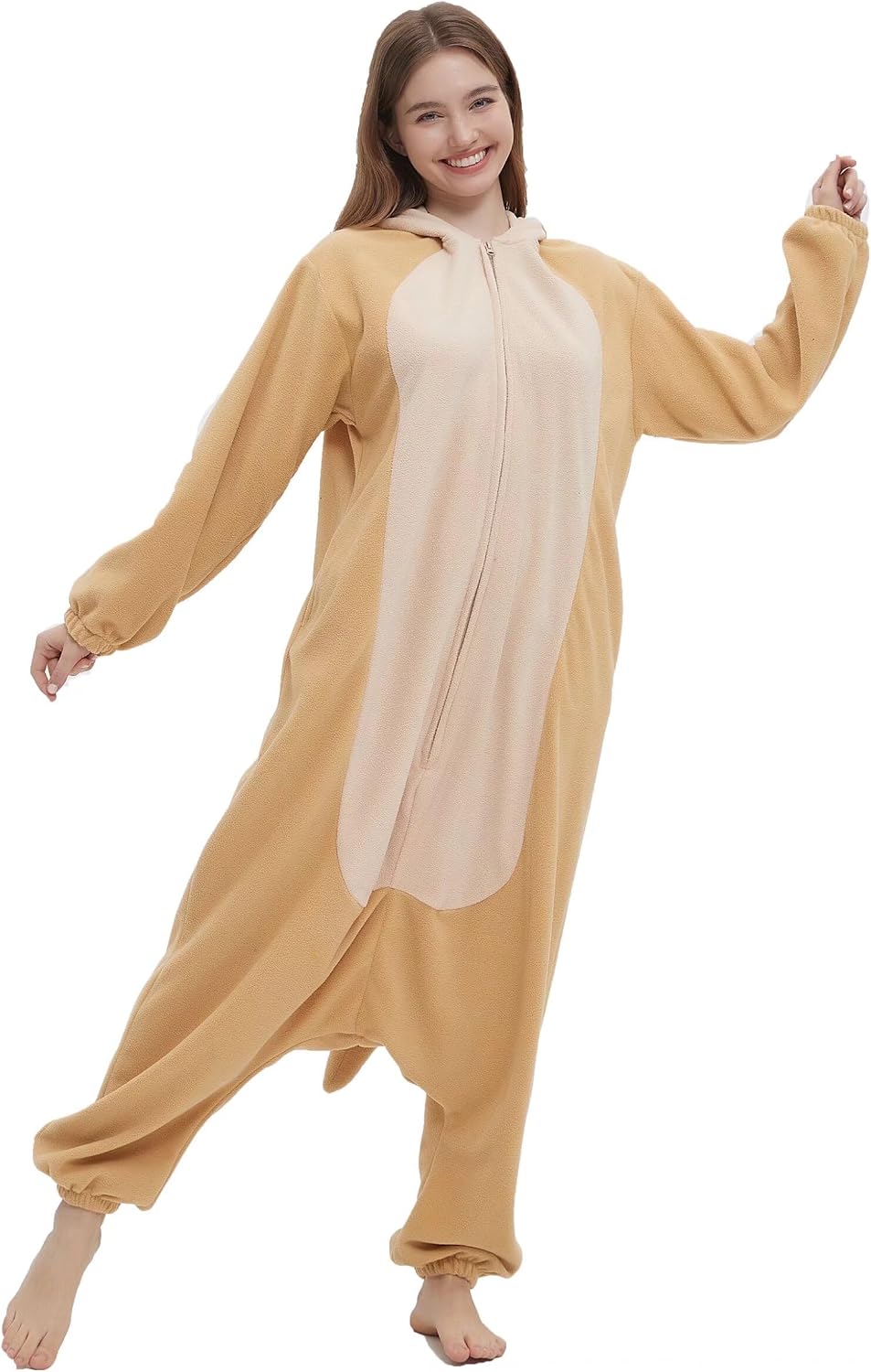 DarkCom Aardvark Onesie Halloween Costume One Piece Unisex Adult Pajamas Women Men Sleepwear Christmas Pajamas