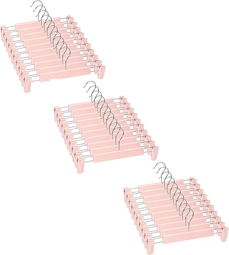 Miniatura 19 de Perchas para faldas, perchas para pantalones con clips, ganchos giratorios de 360 ° que ahorran espacio para pantalones, faldas, ropa, jeans