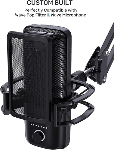 Miniatura 2 de Soporte Wave Shouck construido a medida para Elgato Wave 31, suspensión antivibración, soporte de montaje de choque elástico, soporte de montaje de