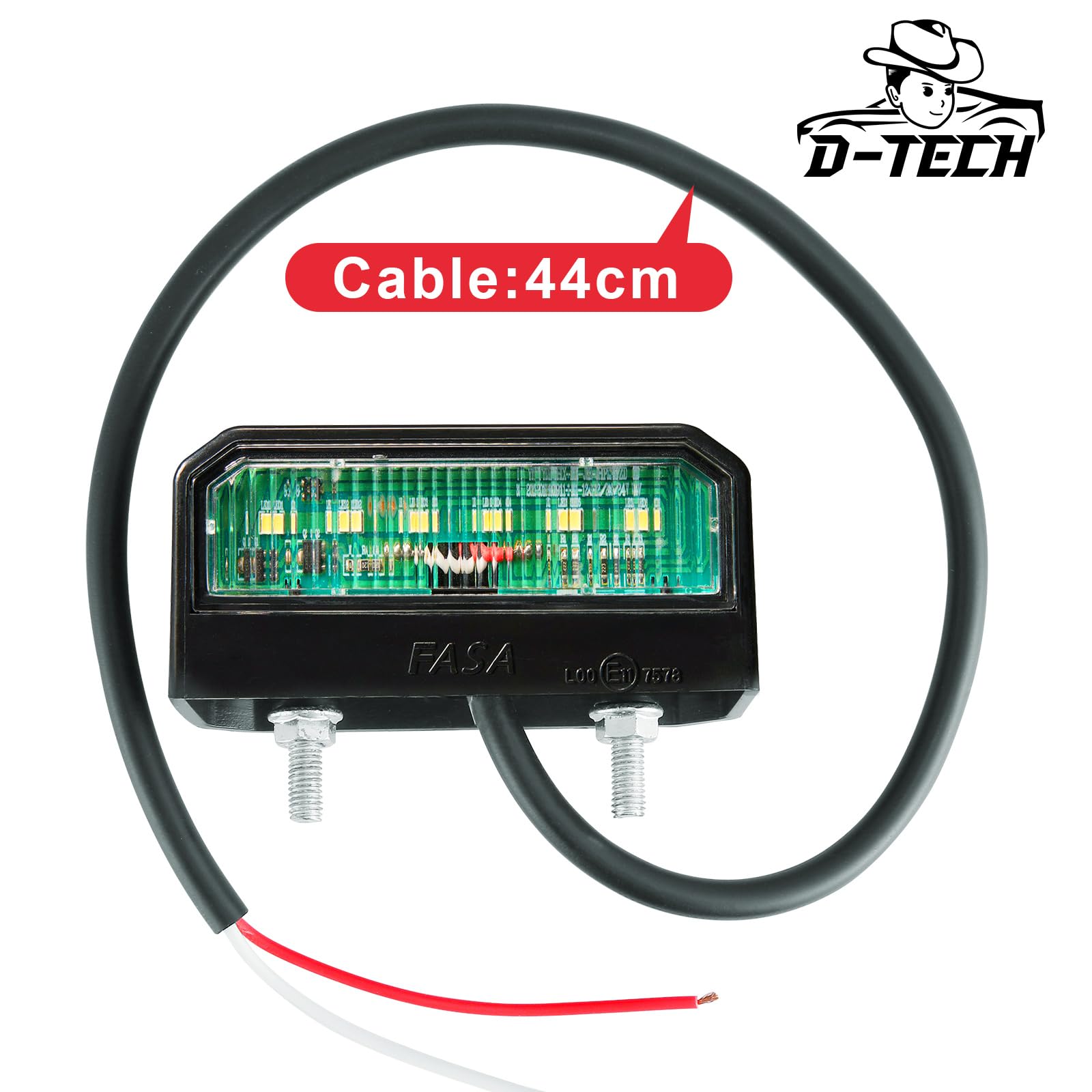 2 Luci Targa LED Per Rimorchio - 12V/24V Impermeabili IP67 Omologate ECE - Foto 8