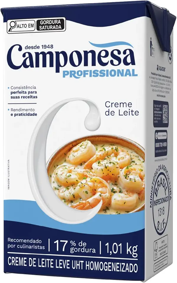 Camponesa - Creme de Leite Profissional Food Service 1,01kg