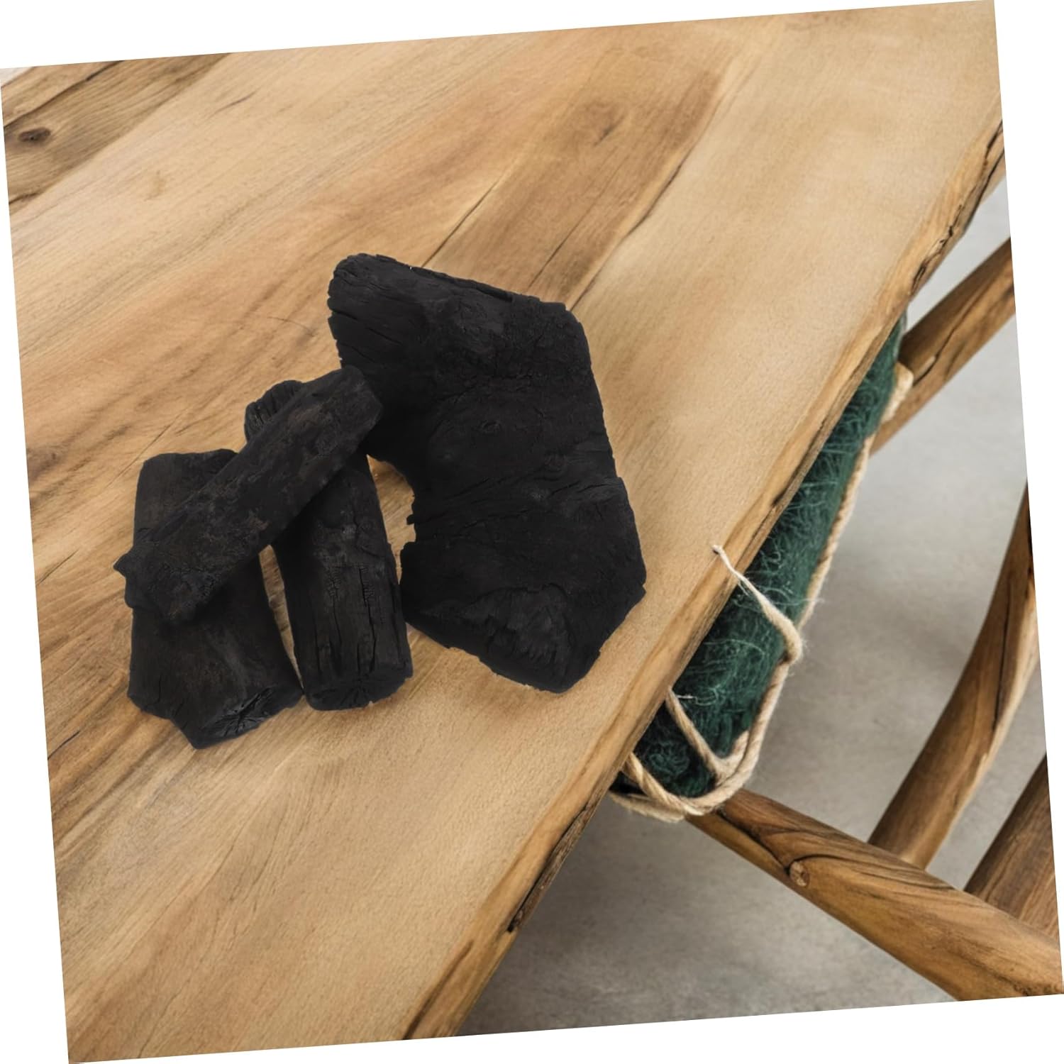 Zerodeko 1bag Barbecue Charcoal Portable Fire Tablets Natural for Enhanced Flavor for Camping Kitchen