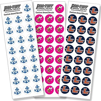 Custom Award Decals Upload Artwork 100 Decals