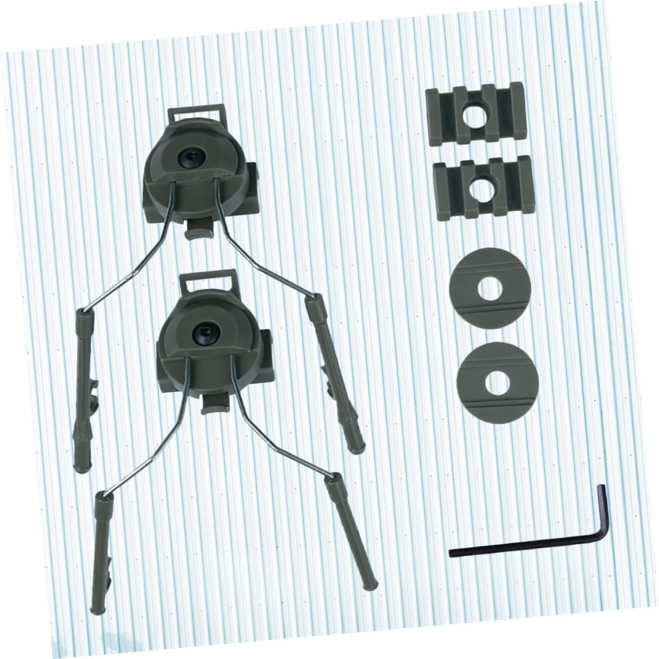 VANZACK Rail Rapide pour Équipement De Casque Accessoires De Casque Pièces Extérieures en Plein Rail Tête Pièces De Montage De s Adaptateur Fonctionnalité Fils
