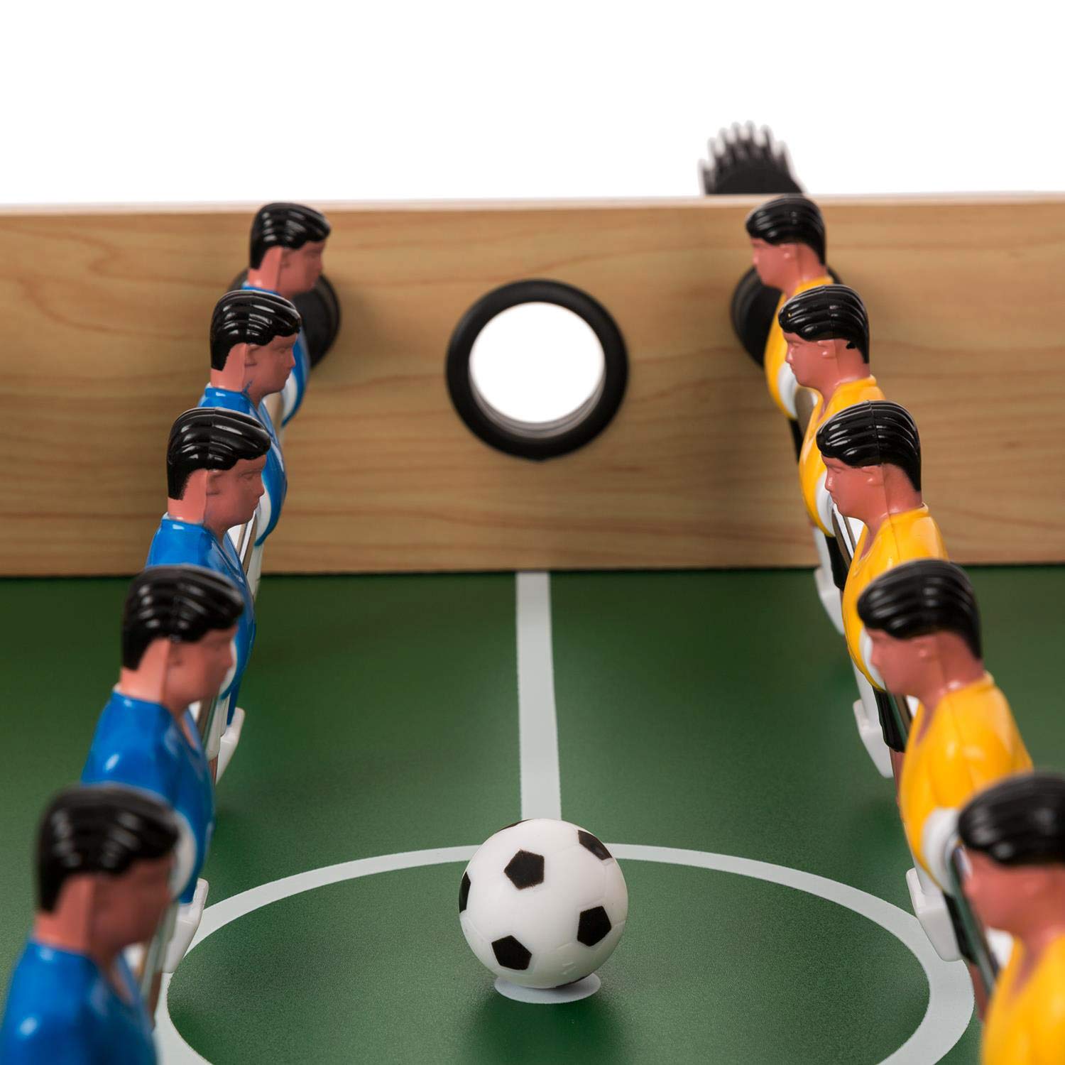 OneConcept Game-Star - Stół do gier, Stół wielofunkcyjny, Stół bilardowy, Regulowane nogi, Wymiary: ok. 105 x 71 x 58 cm (SxWxG), Piłkarzyki i 37 różnych gier, czarny