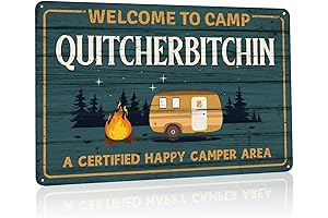 Camper Decor Sign, Welcome to Camp Quitcherbitchin