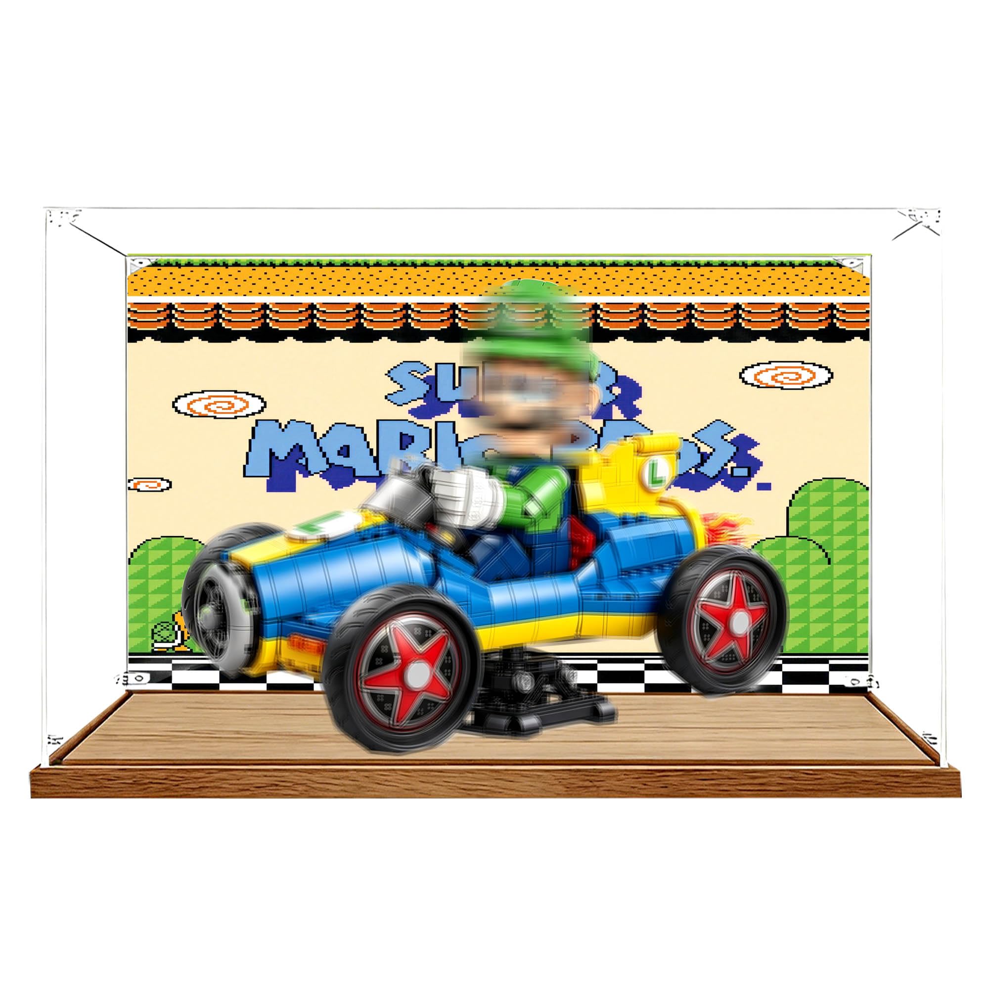 Vetrina compatibile con Le-go 72050 Go Kart Set (Sfondo 3)