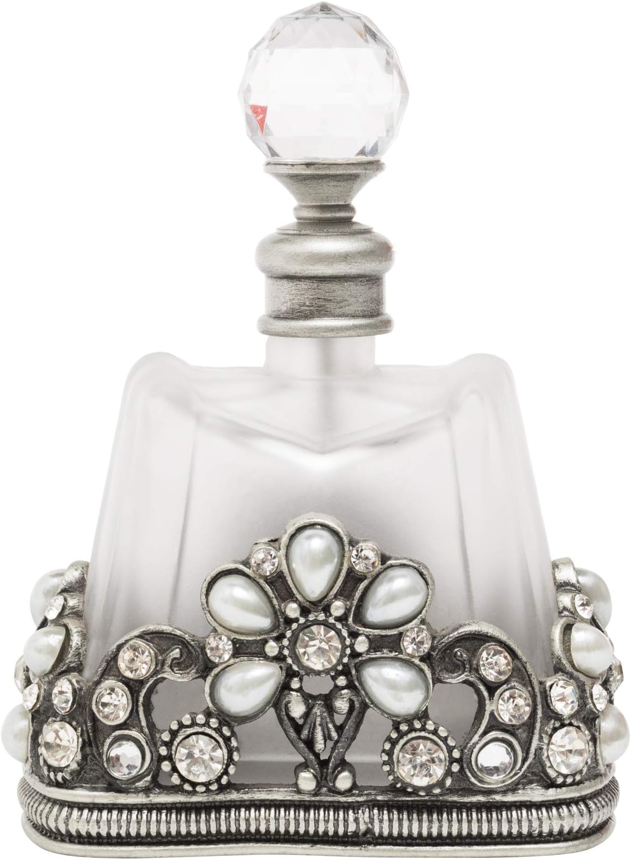 Vintage Perfume Bottle, Refillable Bottles (Crystal Frosted)