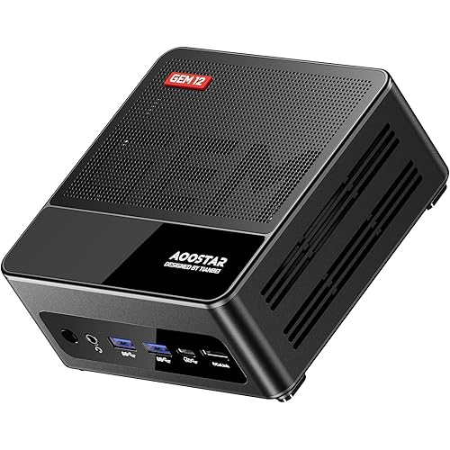 GEM12 MAX Mini PC Ryzen 7 8745HS (8C/16T up to 5.1GHz), 32GB DDR5 RAM 1TB PCIe4.0 SSD Radeon 780M Graphics Gaming Computers, with OCuLink Dual USB4, HDMI/Dual 2.5G LAN/ BT5.2/WIFl6