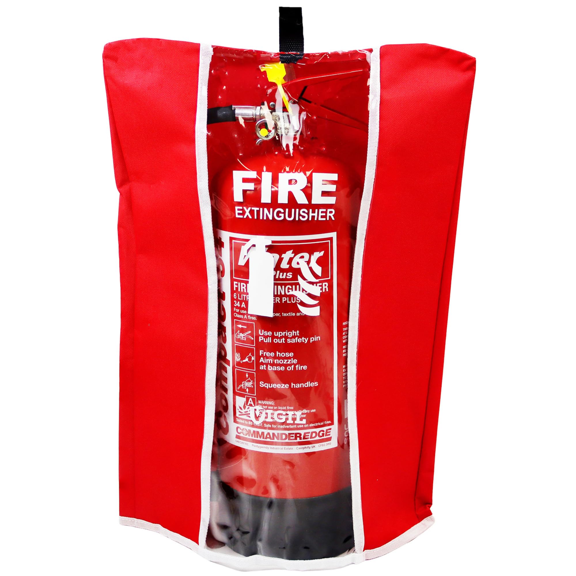 Vigil Fire Extinguisher Cover with Full-Length Window - Medium - 525 x 360mm