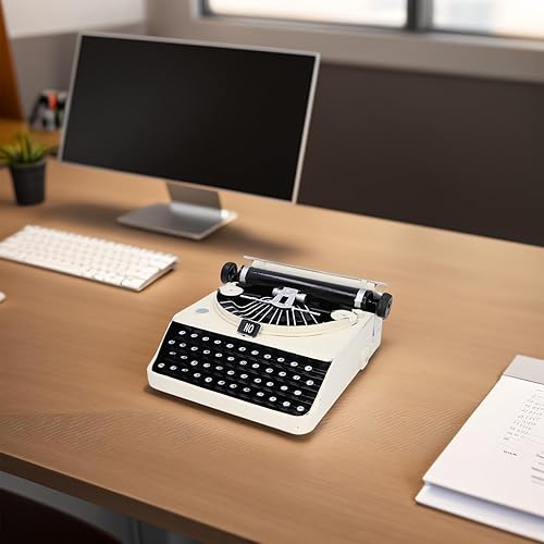 Miniatura 2 de Máquina de escribir a la antigua, máquina de escribir antigua, accesorios para máquina de escribir antigua, para aliviar el estrés, decoración de