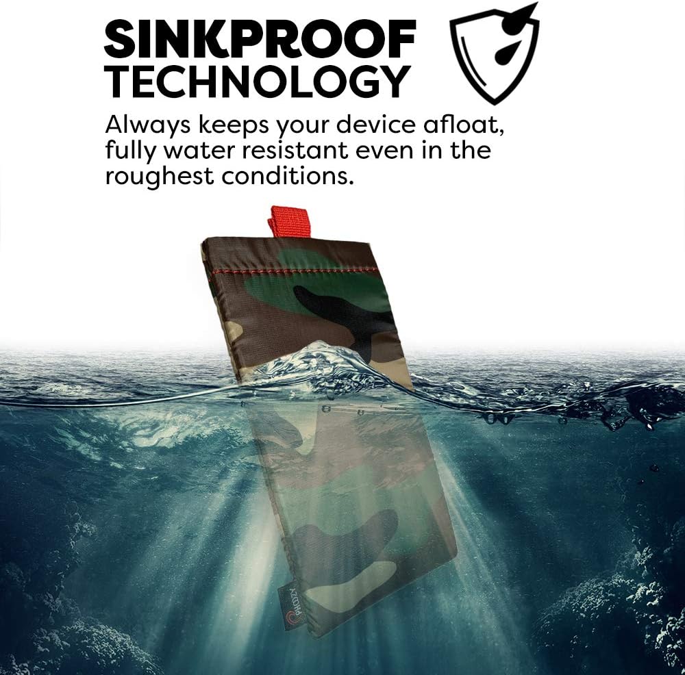 PHOOZY Apollo II Series Enhanced Thermal Phone Case - AS SEEN ON Shark Tank - Insulated Pouch Prevents Freezing, Extends Battery Life. Mountain Protection for Skiers Snowboarders (Medium - Woodland)