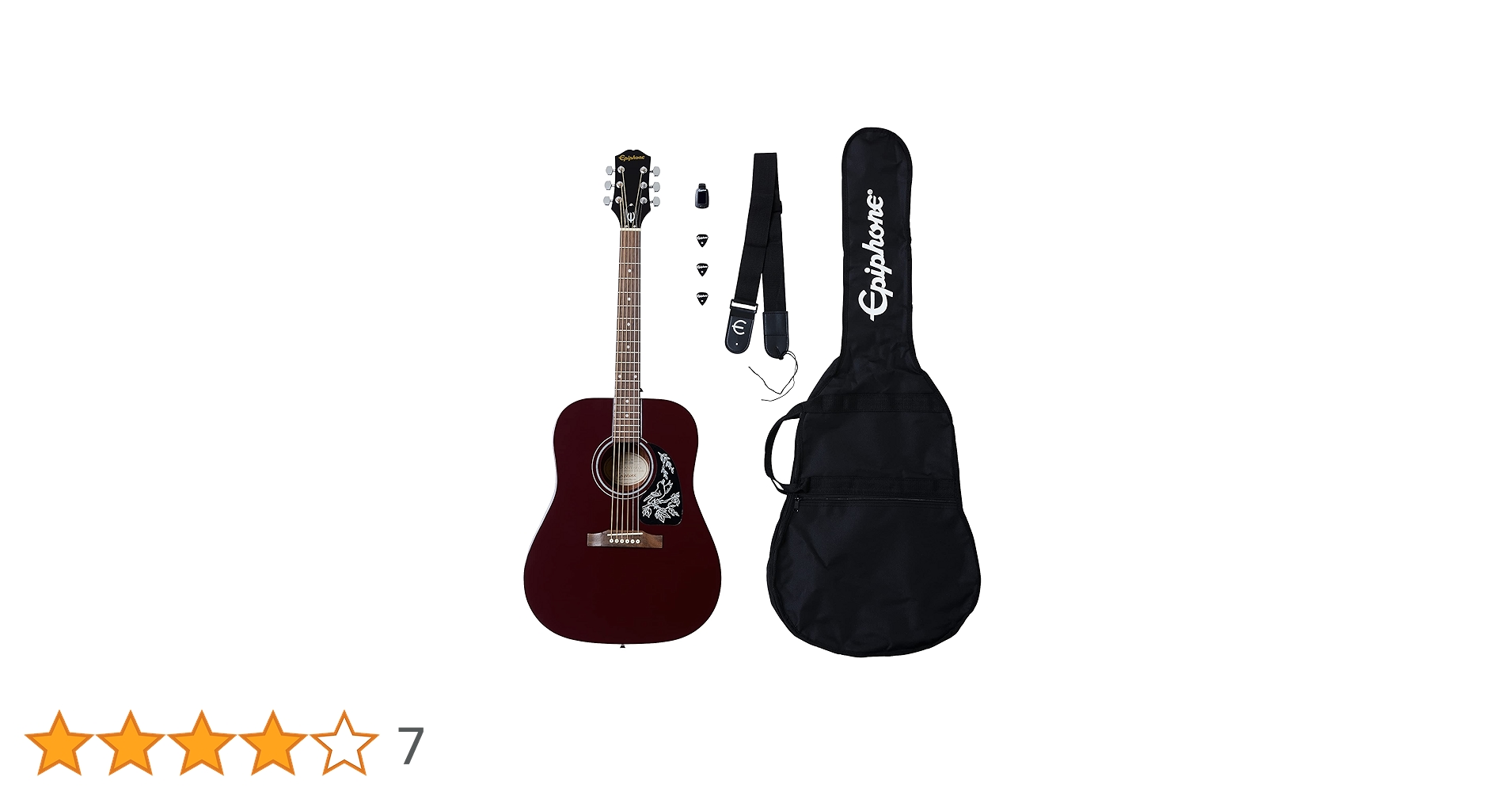 エピフォン アコースティックギター 赤 ギグバッグ付き Amazon | Epiphone Starling アコースティックプレーヤーパック