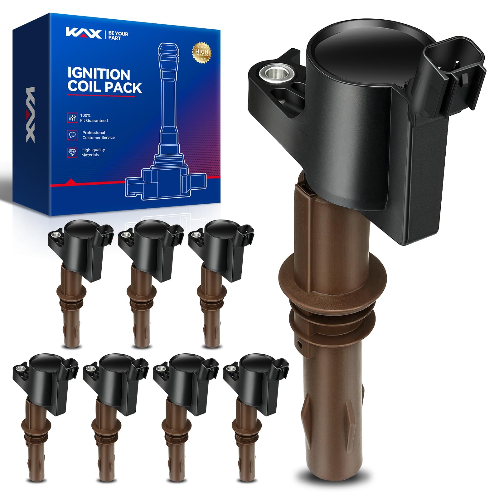 KAX Ignition Coil Pack Fit for Ford F-150 2007-2010 5.4L