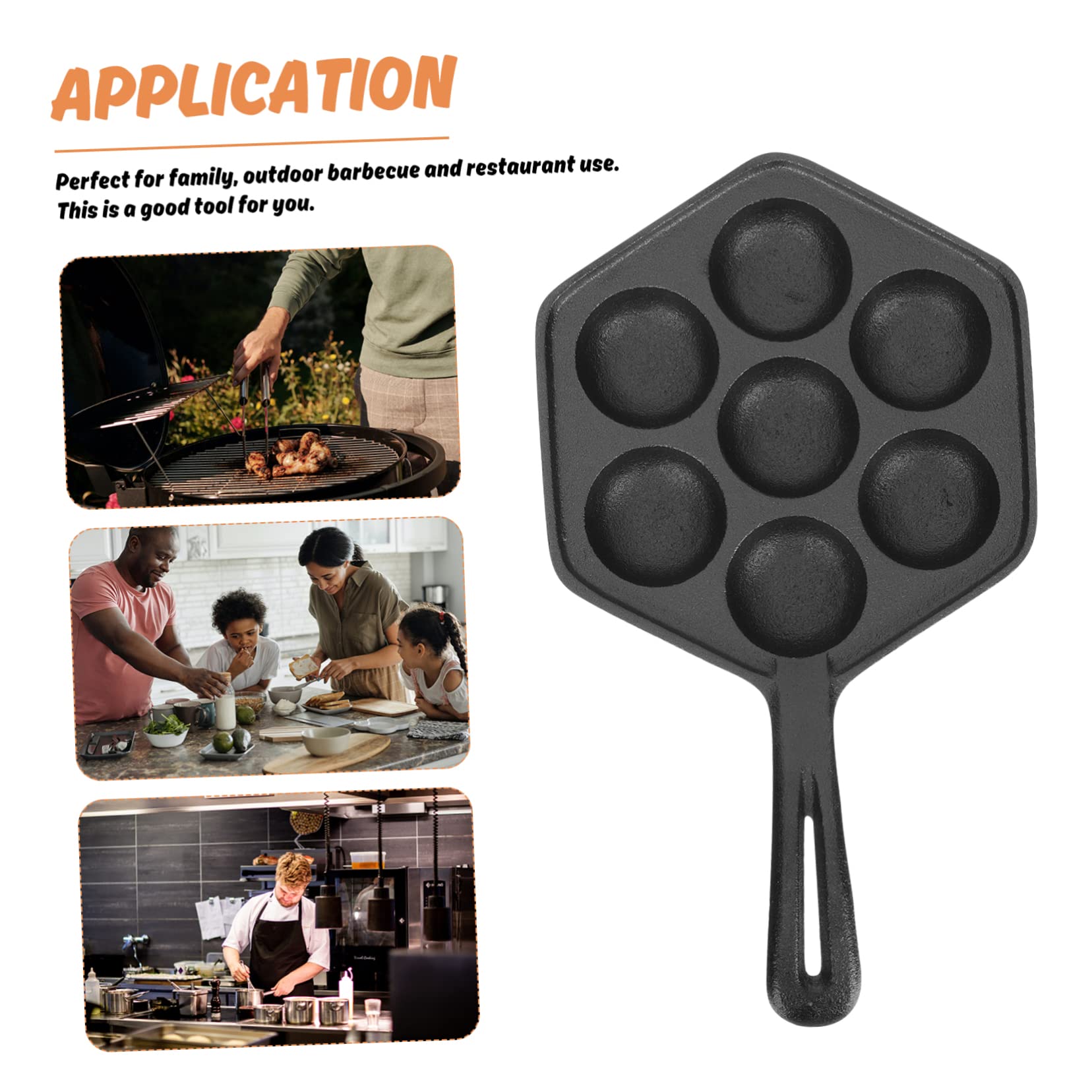 MAGICLULU Antihaft-backblech für Oktopusbällchen-form Küchenbackblech Takoyaki-form Backzubehör Unbeschichtetes Backblech für Oktopusbällchen