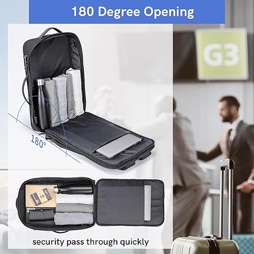 Miniatura 4 de VGOAL Mochila para laptop 3 en 1, bolsas de computadora de 17.3 pulgadas para hombres, mochila para laptop para mujeres, mochila informal de viaje,
