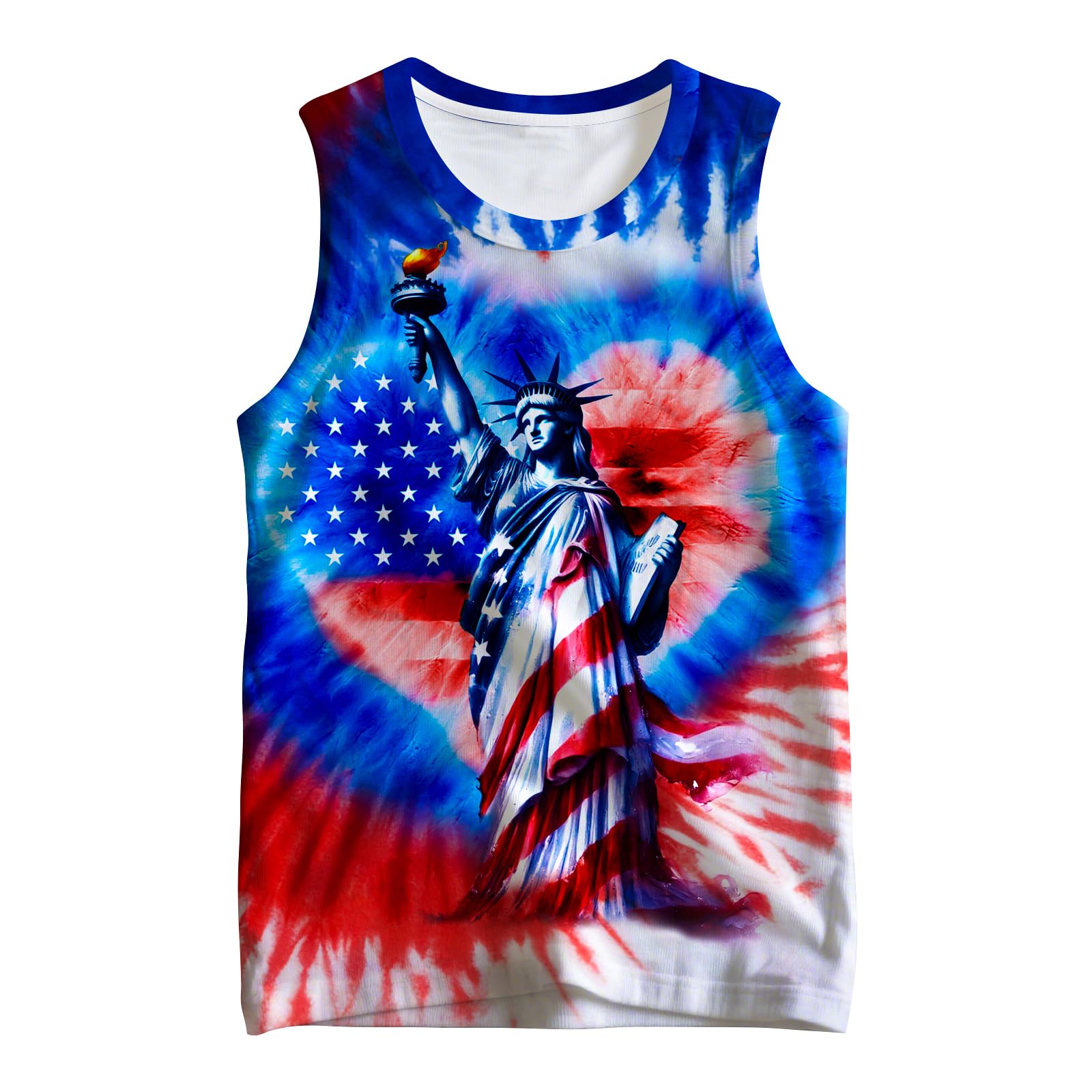 Kids Cute Animal Tie Dye Tank Tops Shirt Sleeveless Undershirt