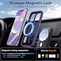 Vista 561 de MOCCA - Funda magnética resistente para iPhone XR de 6.1 pulgadas, compatible con MagSafe, funda con protección contra caídas de grado militar