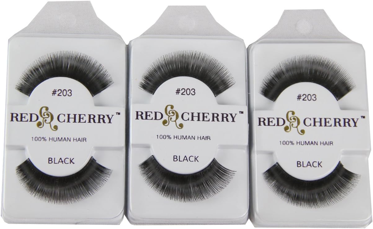 Red Cherry False Eyelashes #203 (Pack of 3)