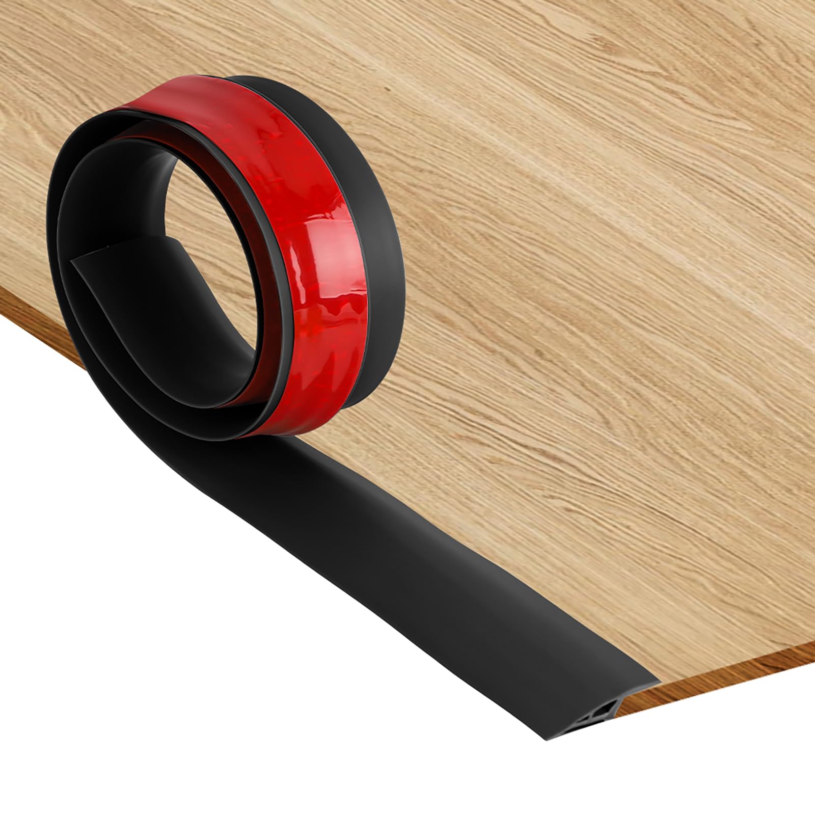 RANJIMA Übergangsprofil Selbstklebend 2m - PVC Bodenleiste Für Teppich & Fliesen