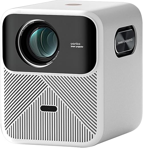 WANBO Mozart 1 Full HD Native 1080P, 4K HDR, 18000 Lumens | HDMI ARC| Projector for Home | Android 2G+32G | Auto (Focus + Keystone + Obstacle…