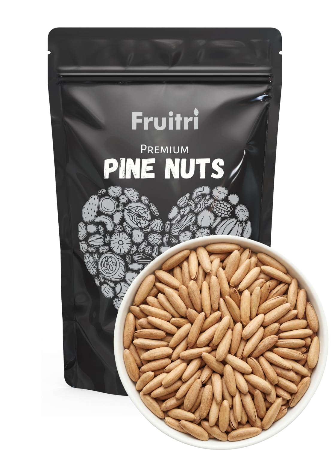 Fruitri Premium Pine Nuts Whole, Chilgoza big size (100g)