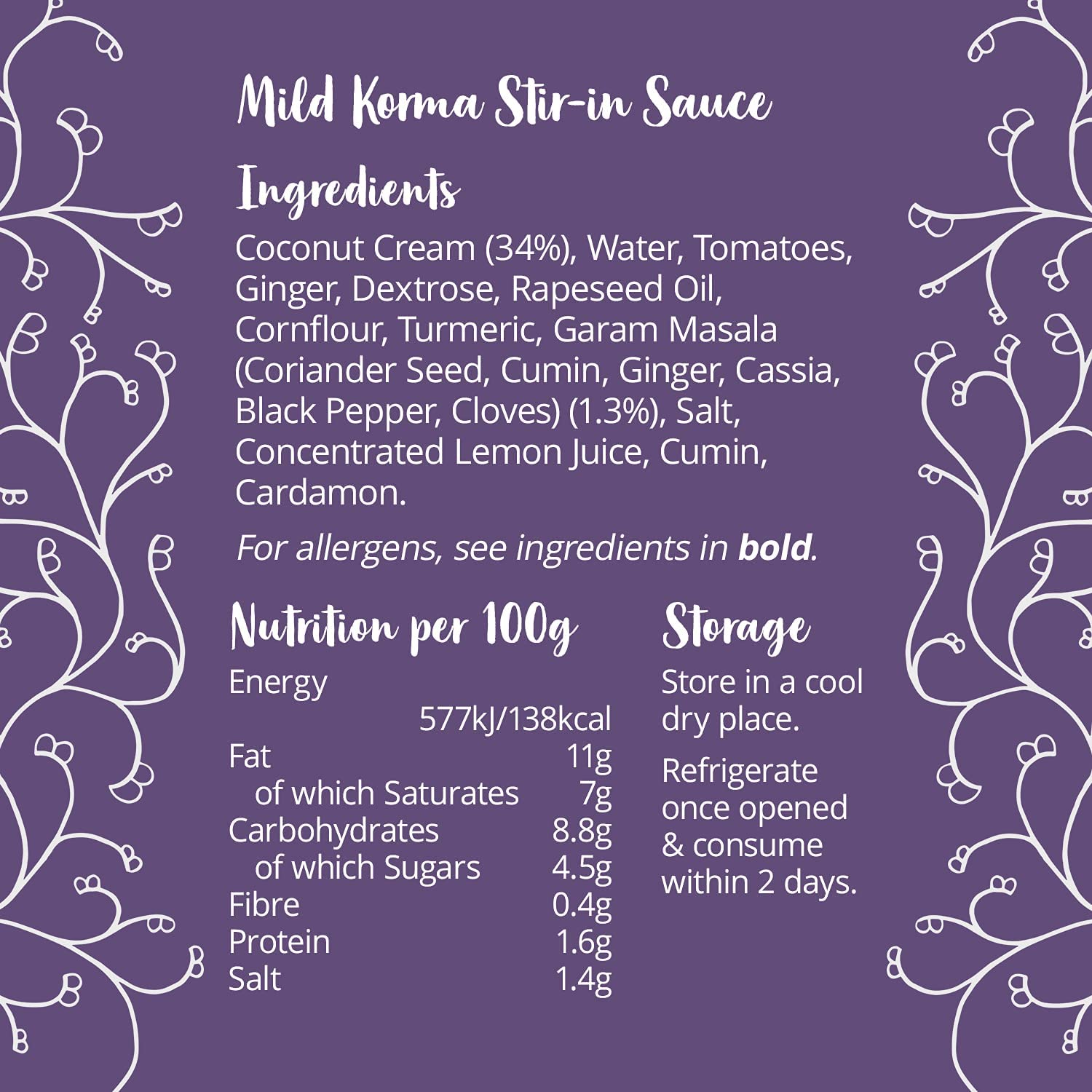 Bay's Kitchen FODMAP łagodny sos z korma, indyjski sos gotowy do gotowania, bezglutenowy, przyjazny dla IBS, odpowiedni dla wegan (260 g)