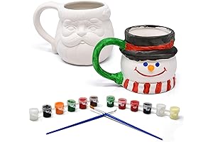Paint Your Own Christmas Village Mugs for Festive Cheer