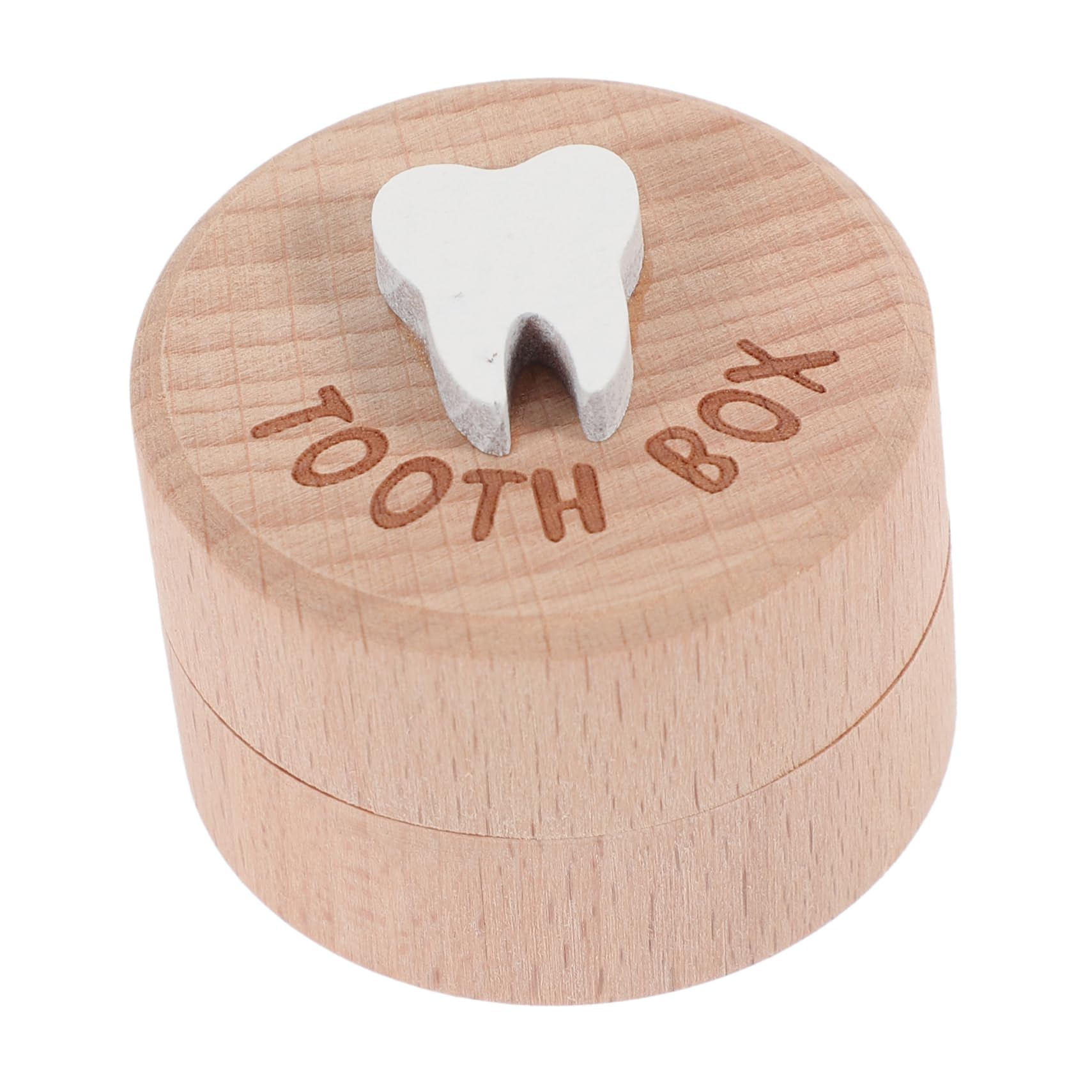 SOLUSTRE Tooth Box Keepsake Organizer Wooden Fetal Hair Storage Case for Storing Teeth and Fetal Hair Great for Memories