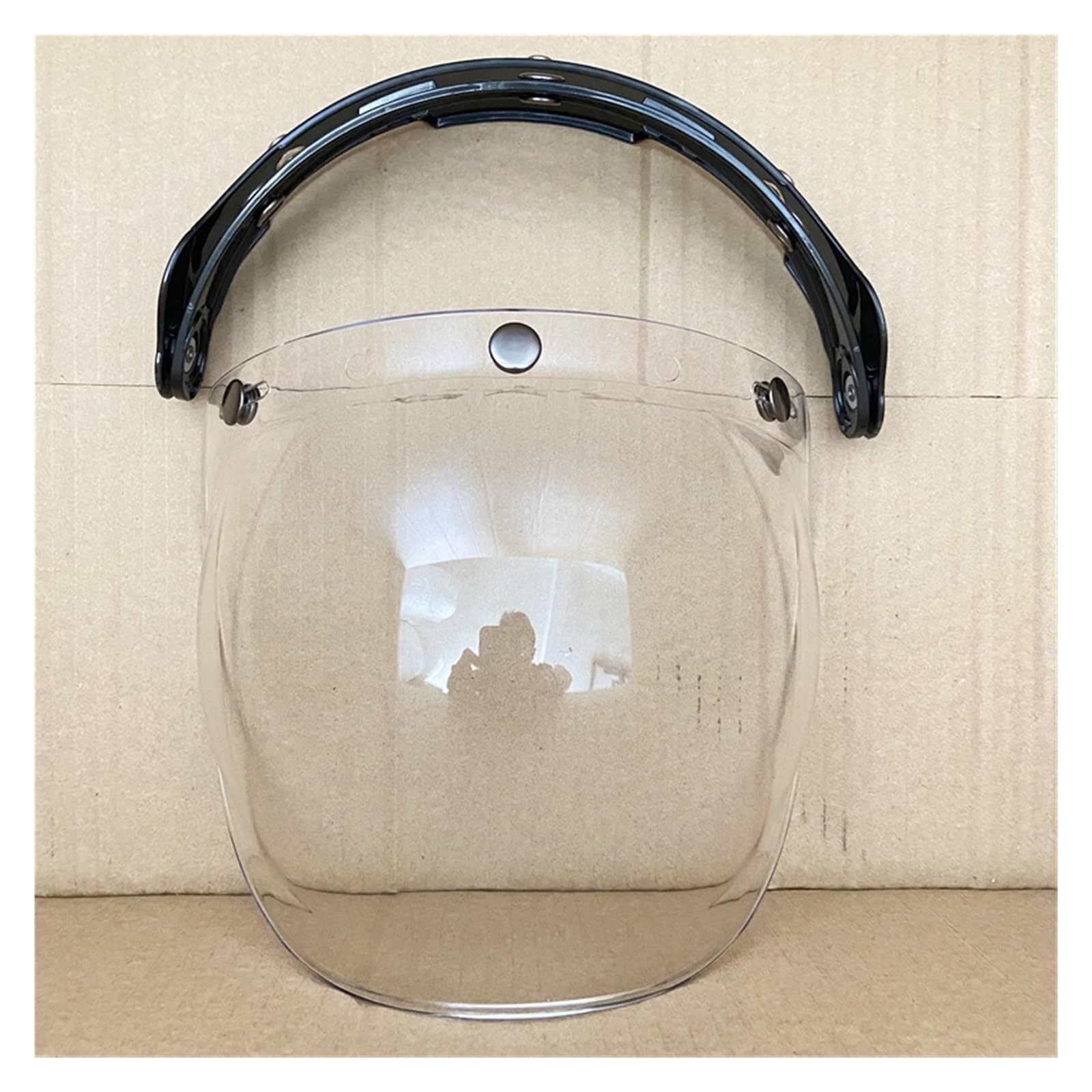 Helmet Visor Lens, Motorcycle Helmet Lens Visor 3/4 Open Helmet Visor flip-up Windshield Lens Goggles(Clear)